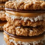 No-Bake Peanut Butter Oatmeal Sandwich Cookies