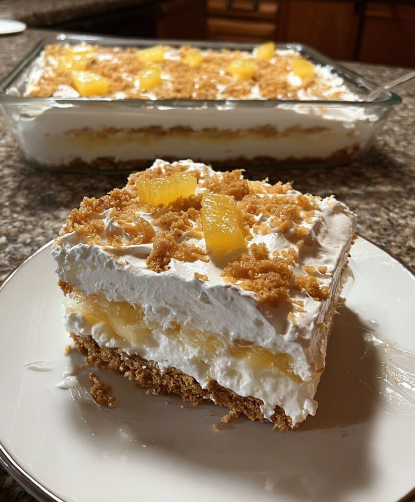 No-Bake Pineapple Cream Dessert