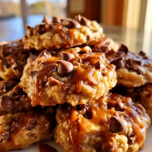 No-Bake Salted Caramel Cookies