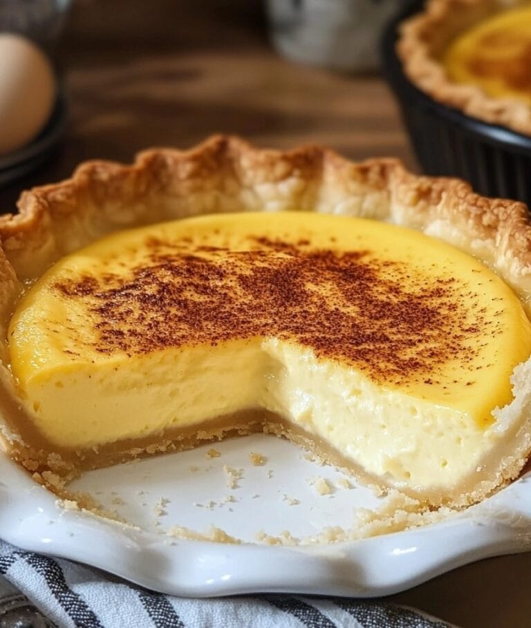 Old Fashioned Egg Custard Pie