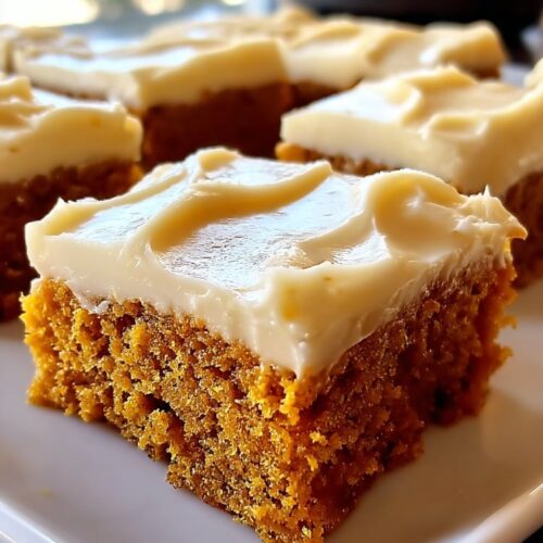 Old-Fashioned Pumpkin Bars with Cream Cheese Frosting