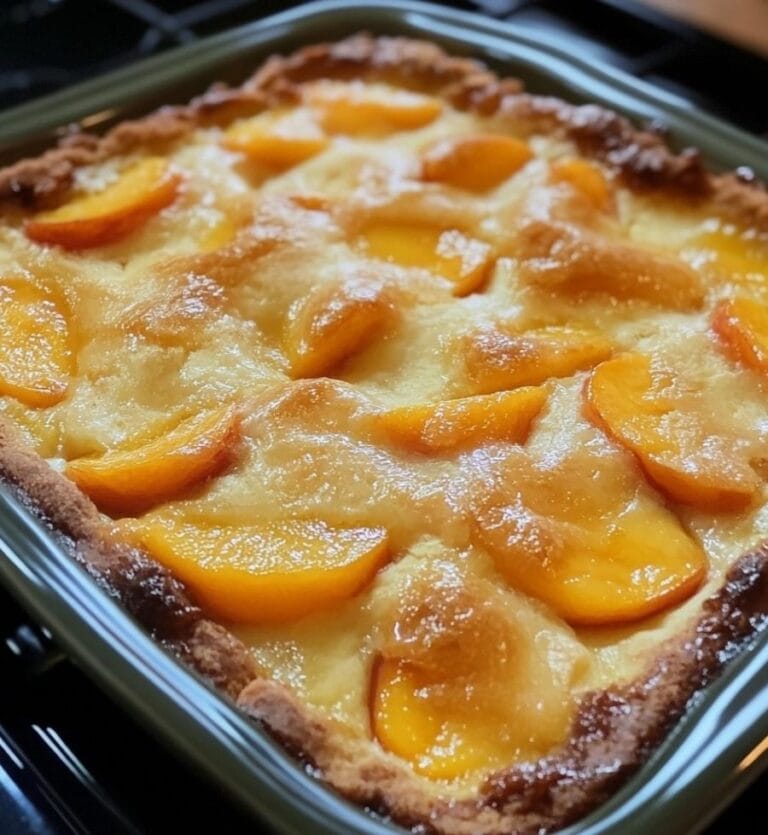 Old Time Oven Peach Cobbler