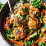 One Pan Ginger Chicken Meatballs