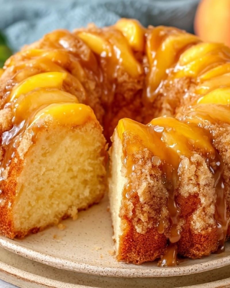 Peach Cobbler Pound Cake