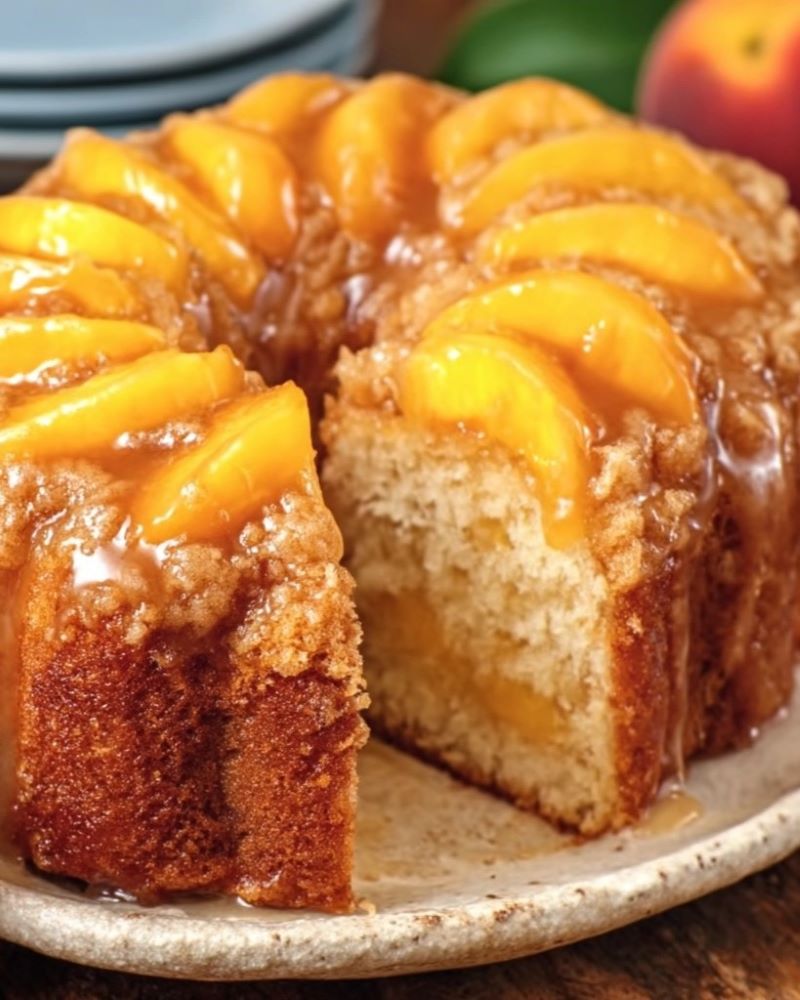 Peach Cobbler Pound Cake