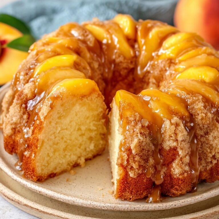 Peach Cobbler Pound Cake