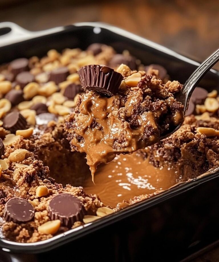 Peanut Butter Cup Dump Cake