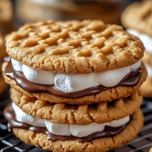 Peanut Butter S'mores Sandwich Cookies