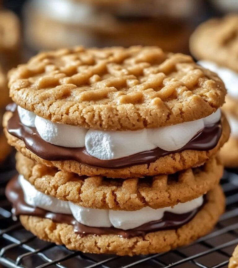 Peanut Butter S'mores Sandwich Cookies