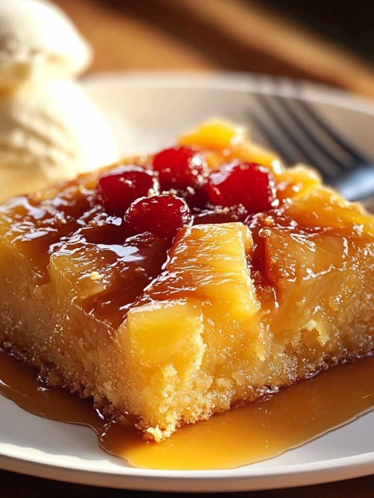 Pineapple Upside Down Dump Cake