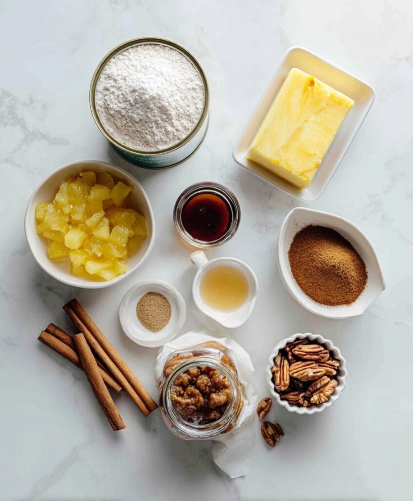 Pineapple Upside Down Dump Cake - Ingredients