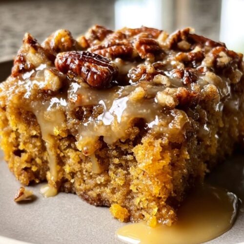 Pumpkin Oatmeal Dump Cake