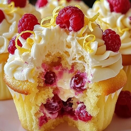 Raspberry Lemon Heaven Cupcakes