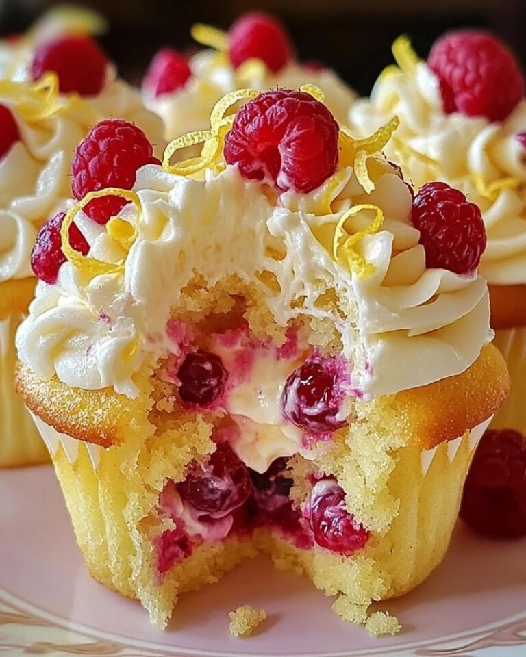 Raspberry Lemon Heaven Cupcakes