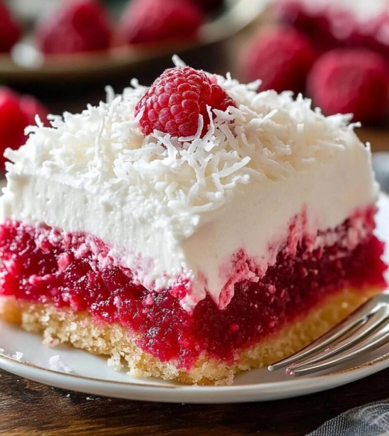 Raspberry Zinger Poke Cake