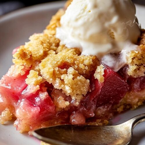 Rhubarb Dump Cake