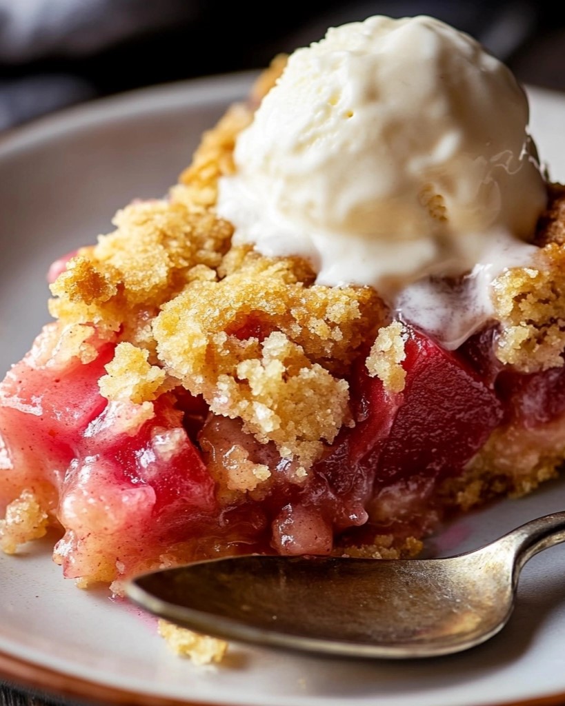 Rhubarb Dump Cake