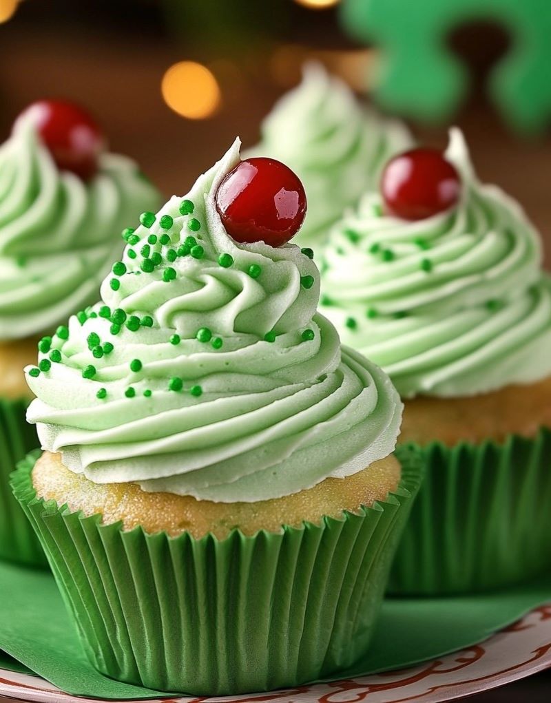 Shamrock Shake Cupcakes