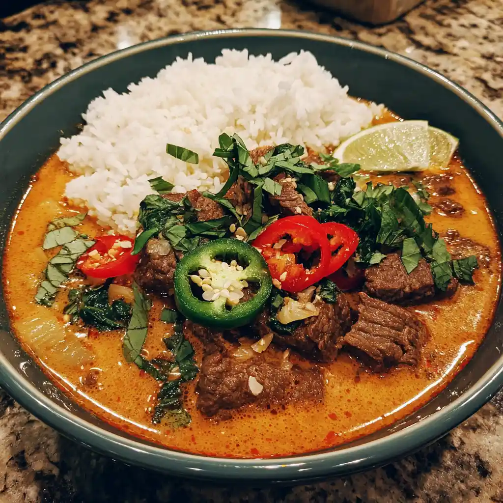 Slow Cooker Thai Curried Beef