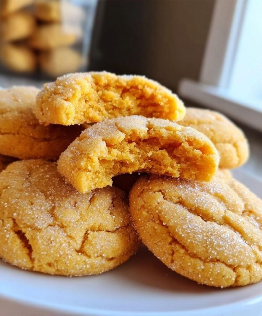 Soft Batch Pumpkin Sugar Cookies