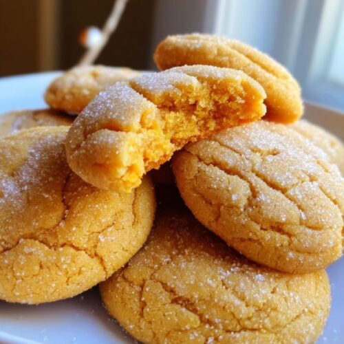 Soft Batch Pumpkin Sugar Cookies