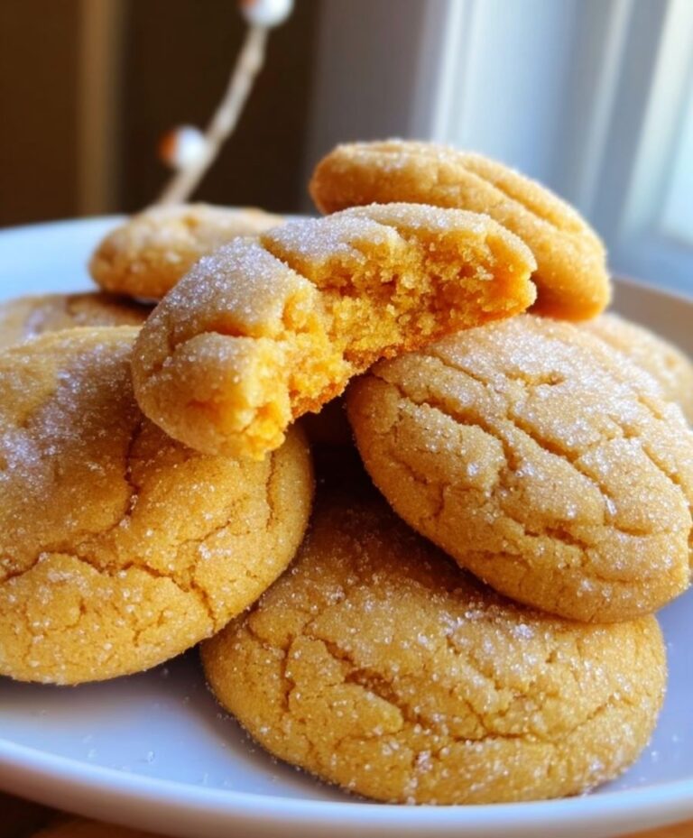 Soft Batch Pumpkin Sugar Cookies