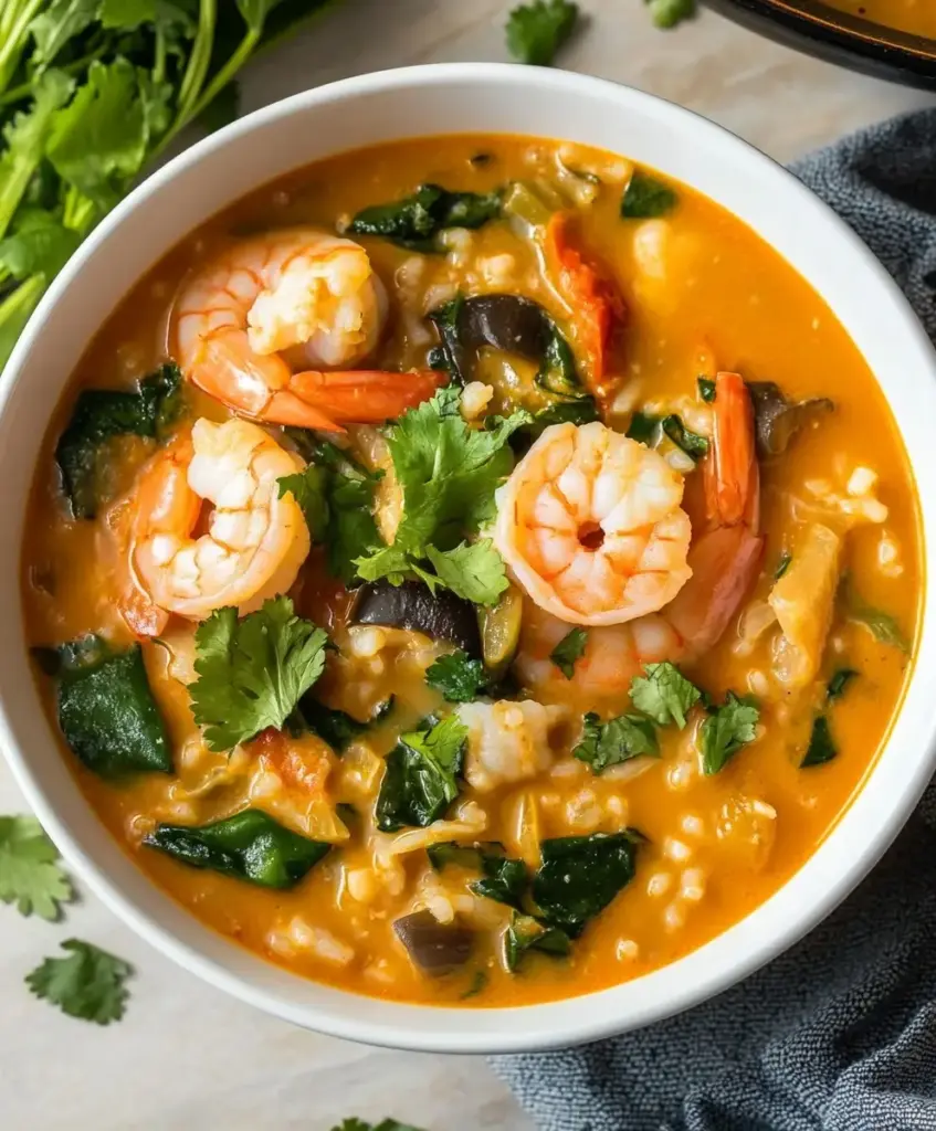 Spicy Shrimp Coconut Soup