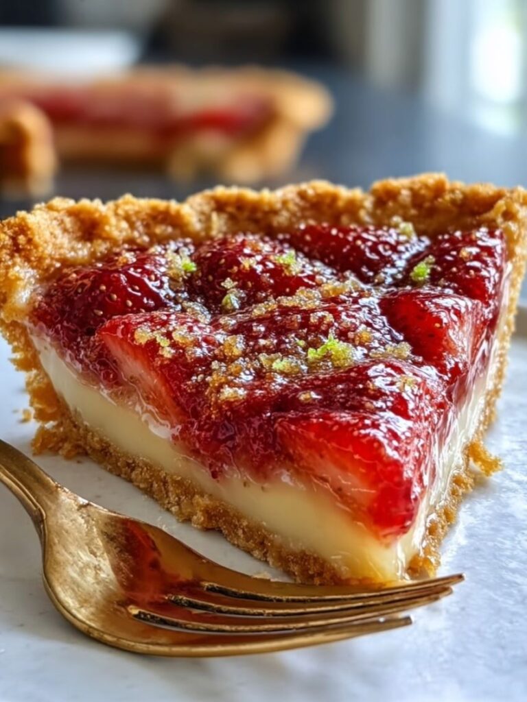 Strawberry Buttermilk Pie