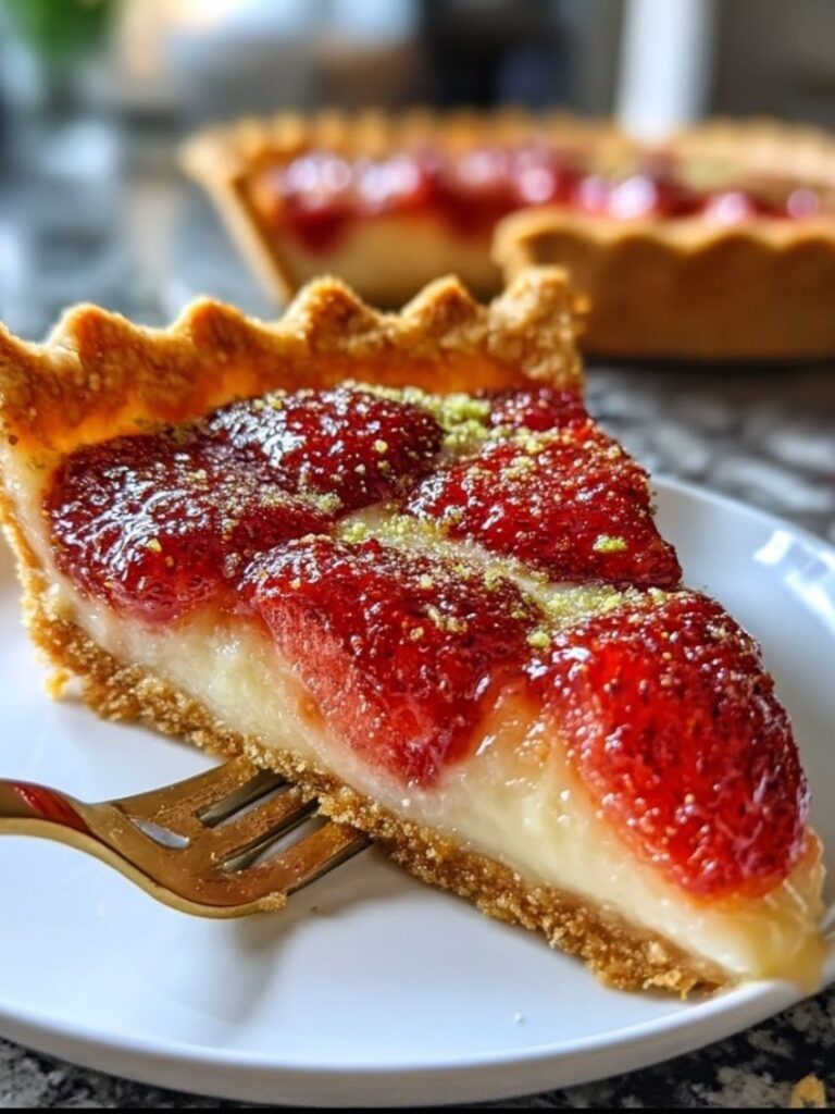 Strawberry Buttermilk Pie