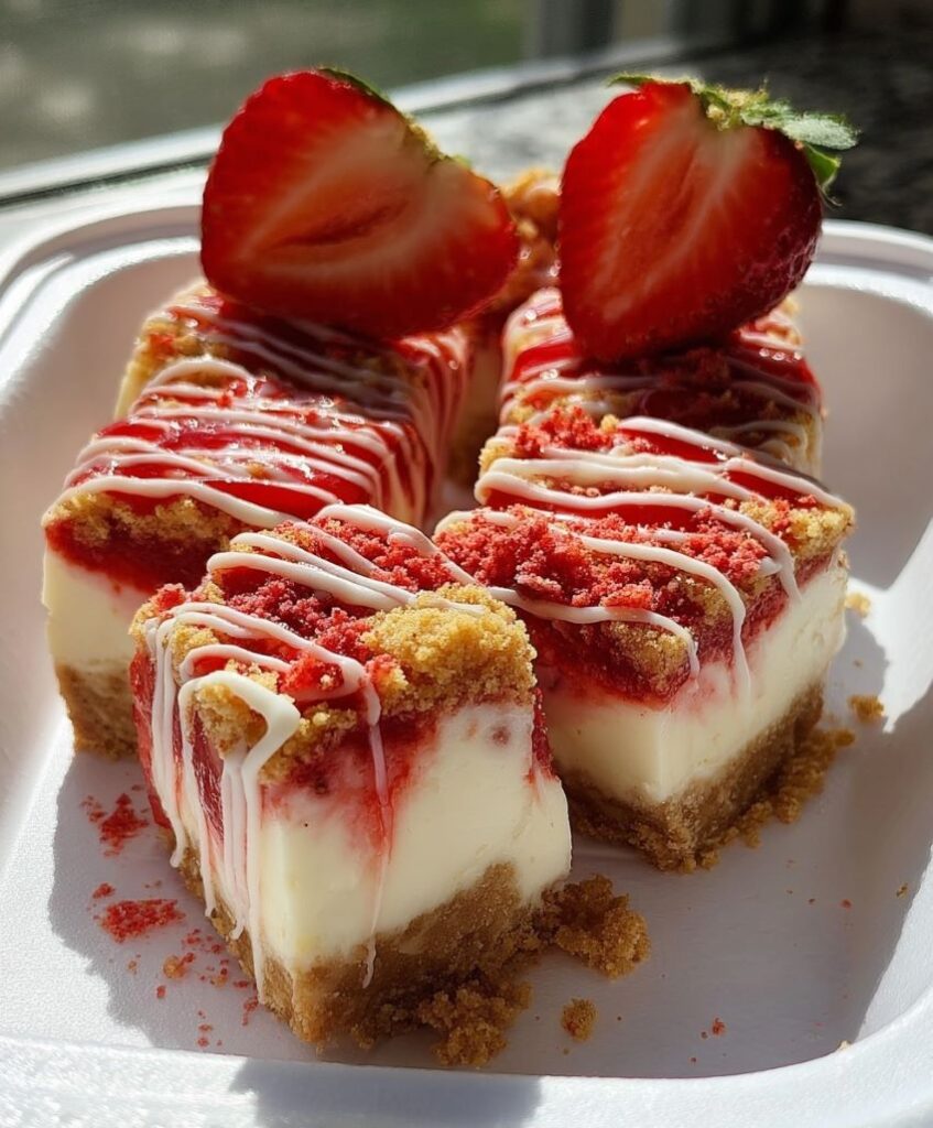 Strawberry Crunch Cheesecake Chunks