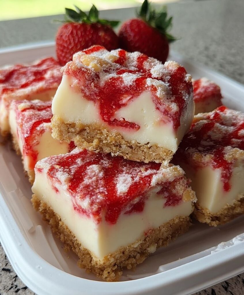 Strawberry Crunch Cheesecake Chunks