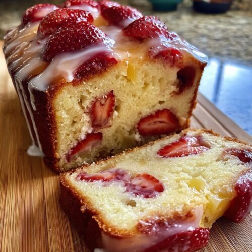 Strawberry Pineapple Pound Cake