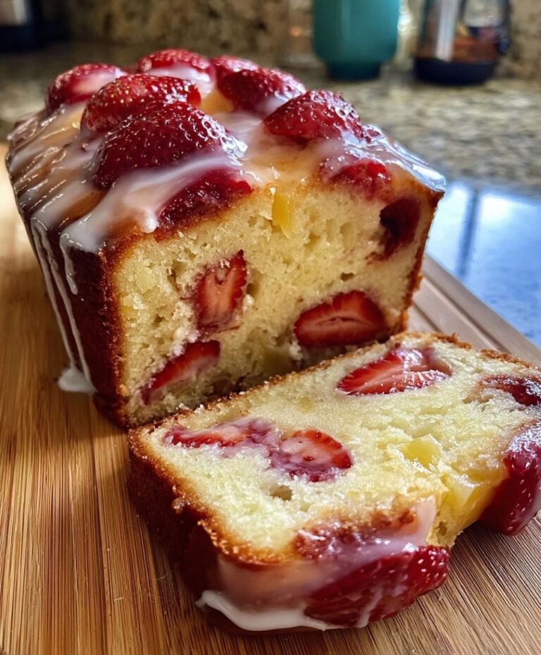 Strawberry Pineapple Pound Cake
