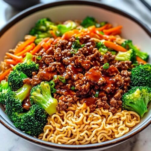 Teriyaki Beef Ramen with Veggies