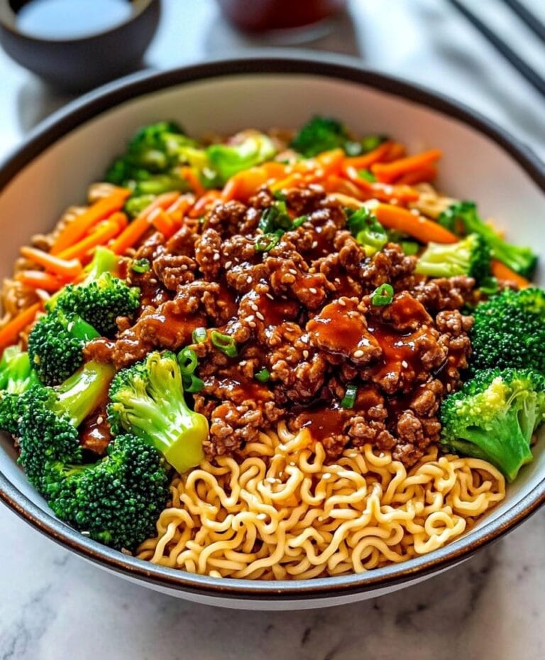 Teriyaki Beef Ramen with Veggies