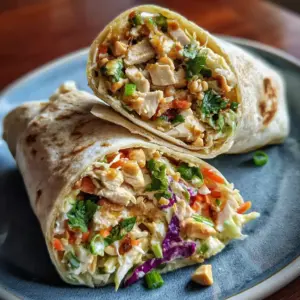 Thai Chicken Salad Wraps tasty