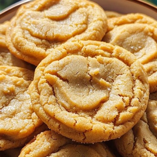 Thick and Chewy Peanut Butter Cookies