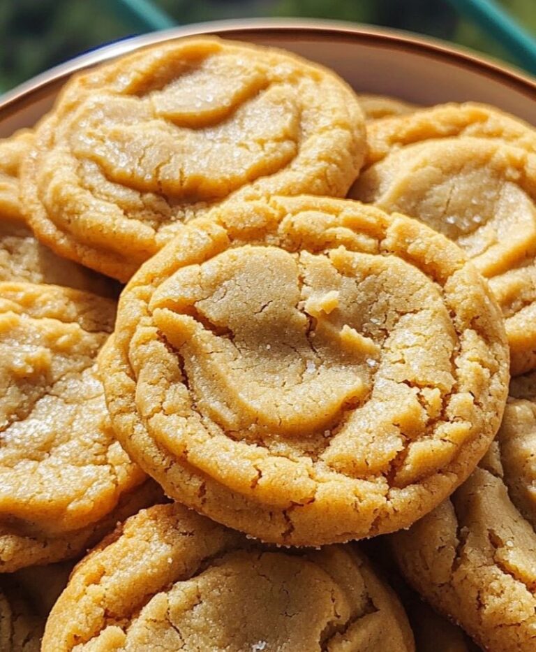 Thick and Chewy Peanut Butter Cookies