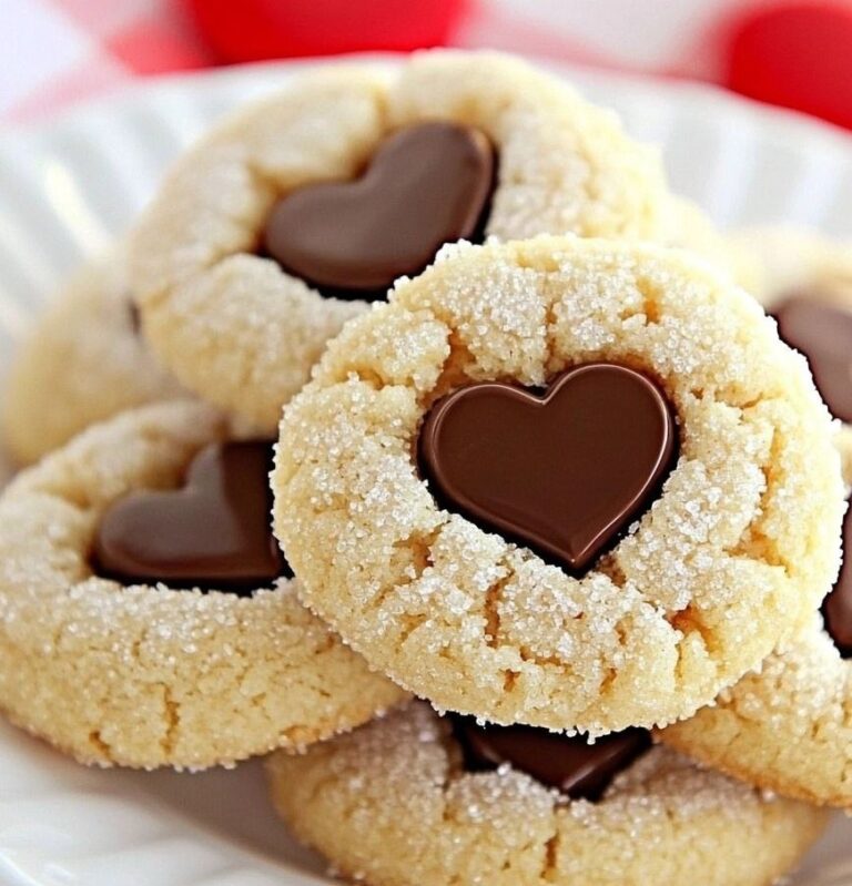 Valentine Crinkle Cookies