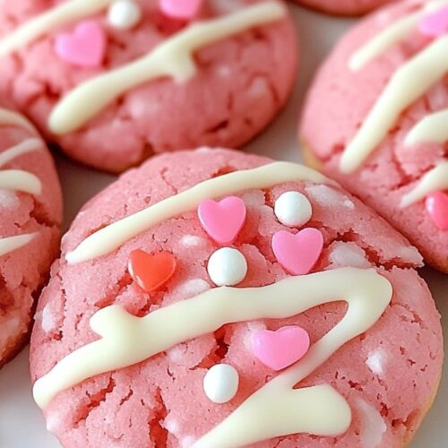 Valentine Strawberry Cookies